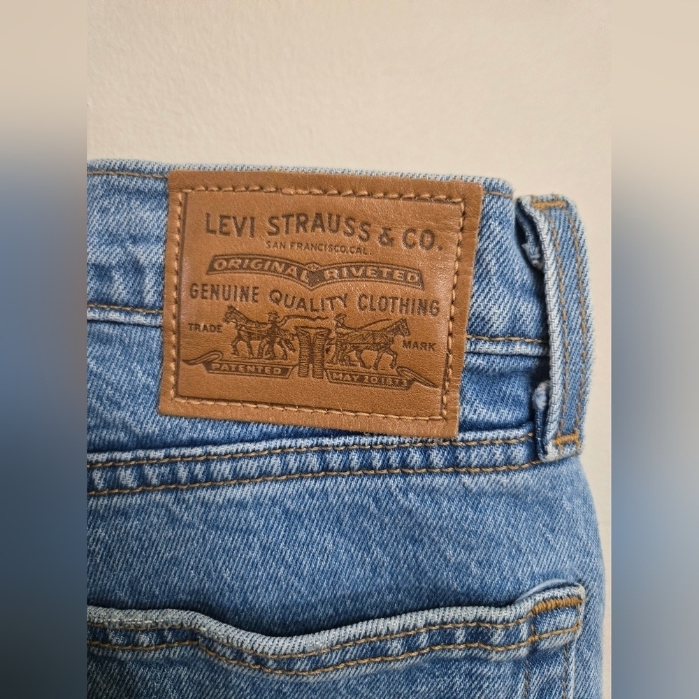 Levi's Jeans Vintage Big E Womens 27 Wedgie Straight Button Fly High Rise Denim - Picture 8 of 14